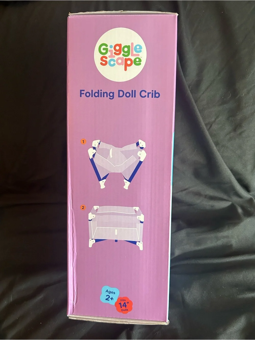Target Pink Giggle Scape Folding Doll Crib